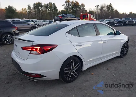 2019 Hyundai Elantra Sport из США, поврежденный, VIN KMHD04LB6KU835954
